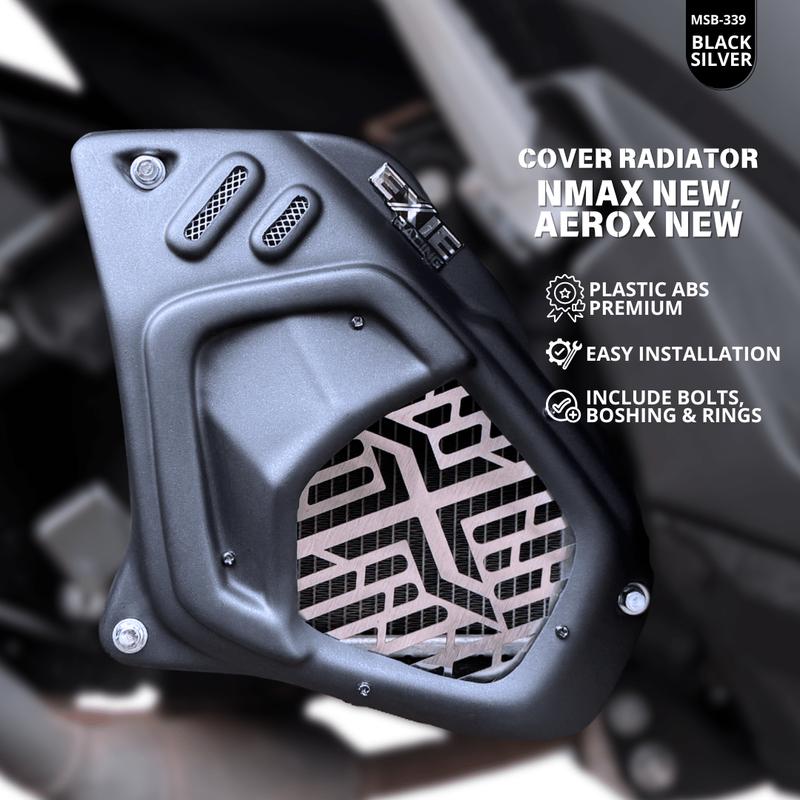Cover Radiator Yamaha Nmax new,  Aerox new,  Nmax NEO , Lexi 155  Penutup Radiator Exie Art 3