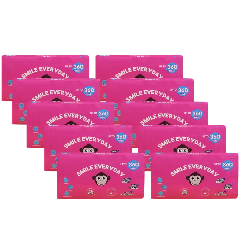 ( 10 PCS ) Tissue Tita Soft Facial Up To 360 Helai 2 ply / Tisu Wajah Halus Lembut Pembersih Muka 1