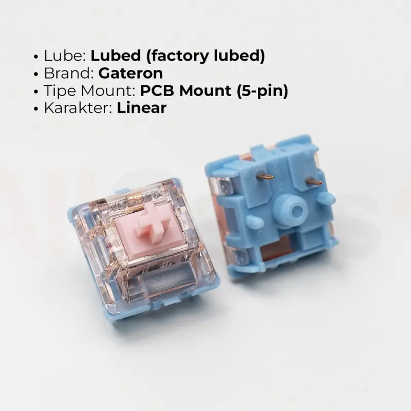 GATERON Melodic Clicky Tactile Clicky Switch 60g PCB Mount 2