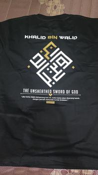 Product Review of Kepswah Official - Kaos Khalid Bin Walid Kaligrafi - Baju Sahabat Nabi Dakwah Muslim Islami - T-Shirt Combed 24s Pria Unisex from N**i K**7 0