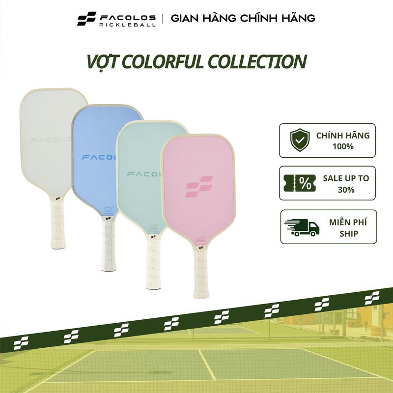 Vợt Pickleball Facolos Sport Series (Colorful Collection 16MM) - Hoàn hảo cho người mới chơi