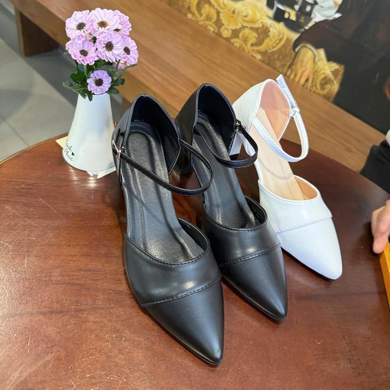  Giày Sandal Cao Gót Nữ Bít Hậu Mẫu Mới Gót Cao 6 cm A28 