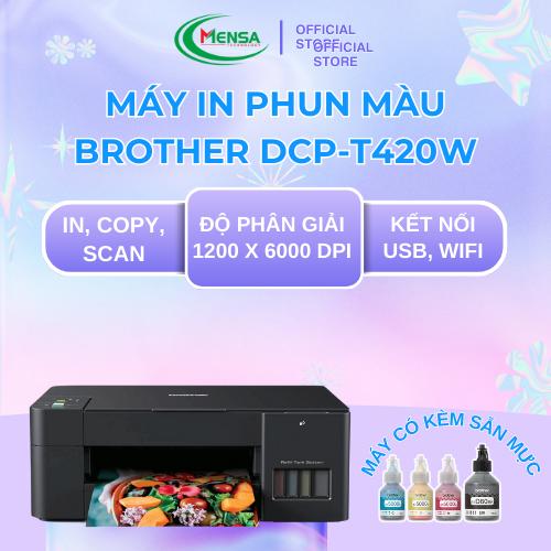 Máy In Phun Màu Đa Năng Brother DCP-T420W | In - Scan - Copy | Kết Nối WiFi | Dành Cho Gia Đình, Sinh Viên, Văn Phòng Nhỏ