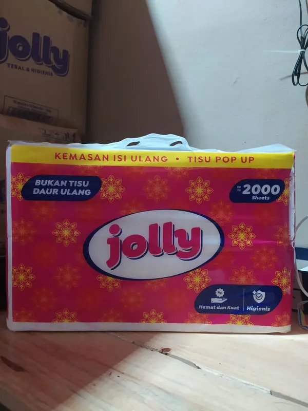 JOLLY 1KG POTONG 2/Tisu pop up kemasan isi ulang/Refill tissue kiloan 2000 Sheet 2