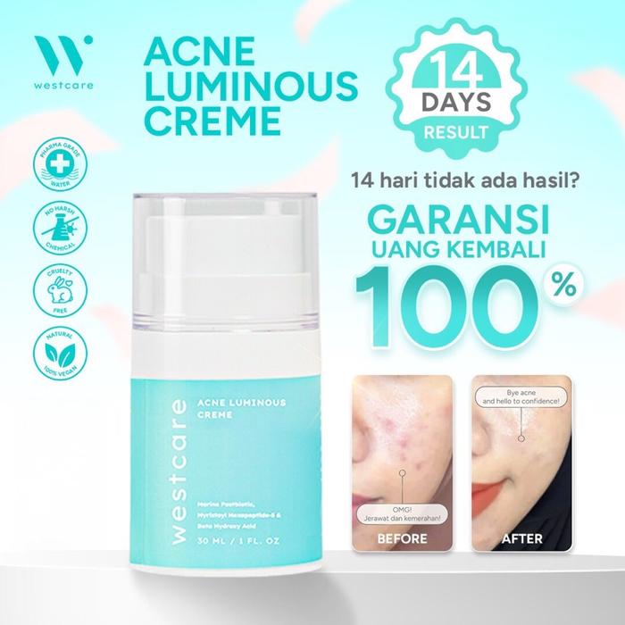 Gambar [DISKON 90%] Westcare Acne Luminous Creme 30ml - ED JANUARI 2026 - 30 ml dari Westcare Skincare Kab. Tangerang Tokopedia