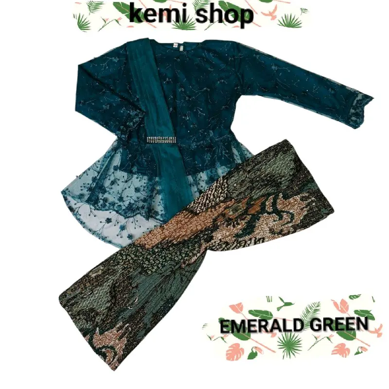 SATU SET LENGKAP KEBAYA SLENDANG AURORA ROK SPAN PLISKET, untuk  anak usia 4 sampai 14 tahun, Fashion kebaya anak perempuan,kebaya wisuda ,kebaya modern,kebaya anak,kebaya modern,kebaya cantik,kebaya tk,sd,smp. 0