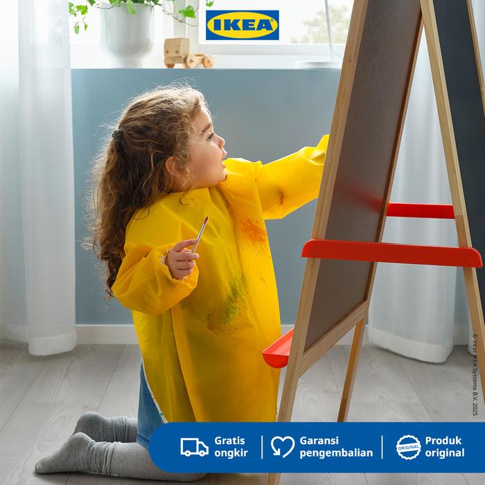 Gambar IKEA MALA Celemek Anak Berlengan Panjang Serbaguna Kuning Kain Apron dari IKEA Indonesia Kota Administrasi Jakarta Timur Tokopedia