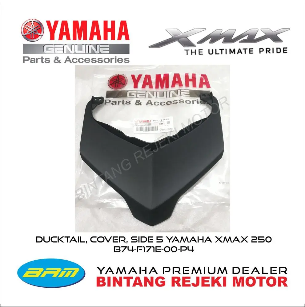 DU TAIL, COVER, SIDE 5 MA 250 HITAM DOFF 2018 B74-F171E-00-P4