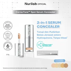 Nurilab - CorrecTone Spot Serum Concealer Bekas Jerawat Kemerahan Kehitaman PIH PIE