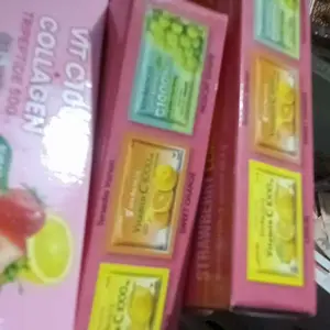 C+Collagen 3 Box Isi 18 Sachet - Minuman Collagen Tripeptide 500mg + Vit C 1000mg untuk Kesehatan Kulit dan Imunitas