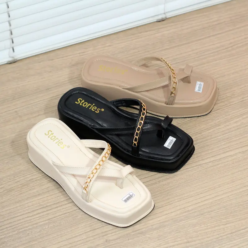 Sendal Flatform Jeje Wedges Wanita Cewek - Sandal Wanita - Shoes 3