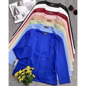 BLAZER SCUBA PREMIUM polos wanita Atasan Kantor Baju Cewek