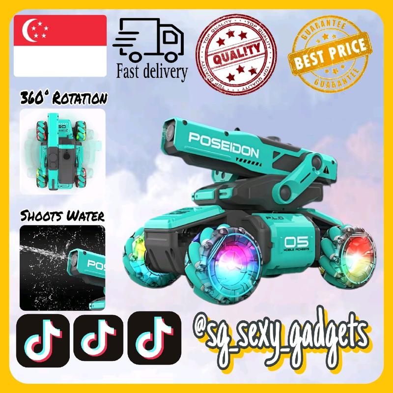 Water Shooting Remote Control Car/Remote Control Tank/Turret/Able To Rotate 360 Degree/Rc Toy/RC Tank 0