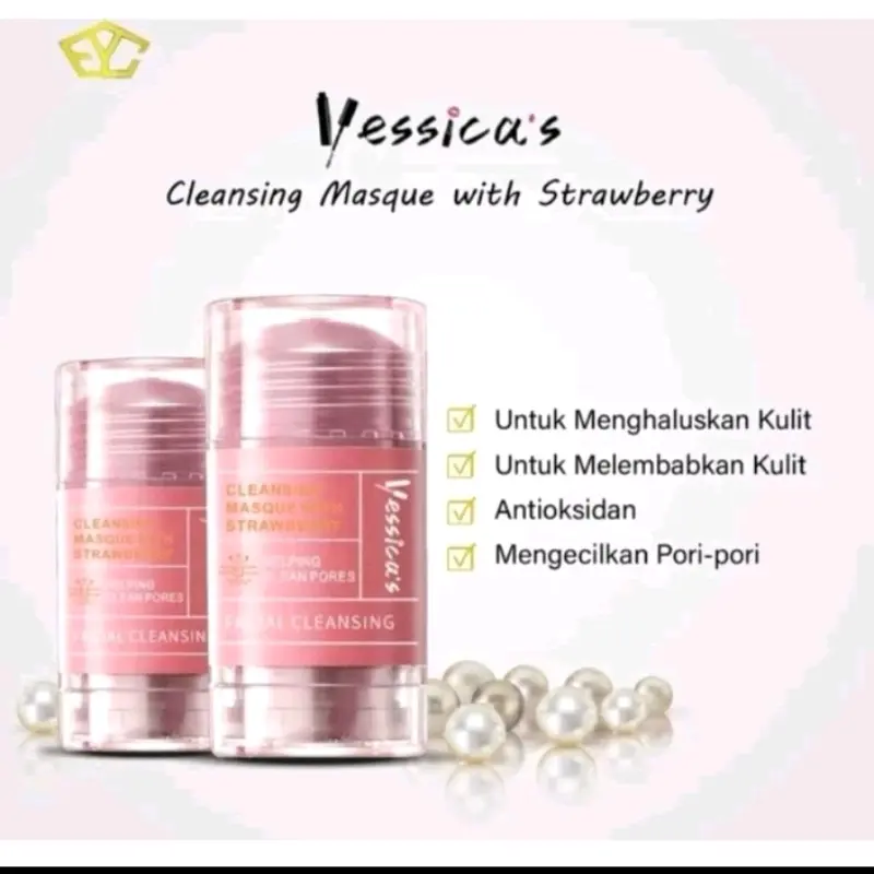 Yessica's Tea Tree & Strawberry Anti Pores & Acne Clay Stick Mask-50gr yesica yessica 4
