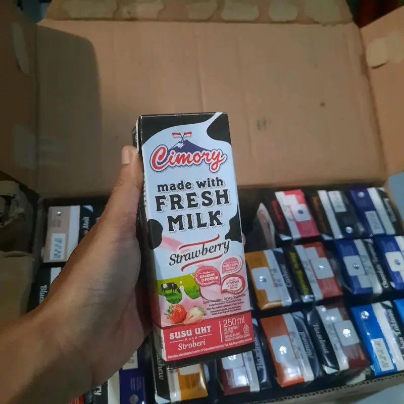 Cimory UHT 250 ml All Varian Rasa (1 PCS) Susu Milk Coklat Strawberry Matcha Blueberry Milky Minuman Drink 4