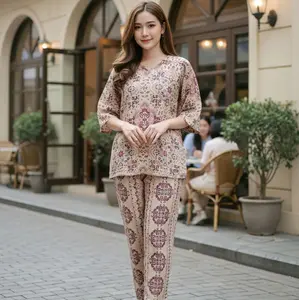 One Set Keisya Bahan Rayon Premium Lengan 7/8 Setelan Terbaru Kekinian