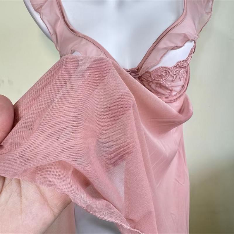 LP514 sexy lingerie baju sleepwear nilon transparan 4