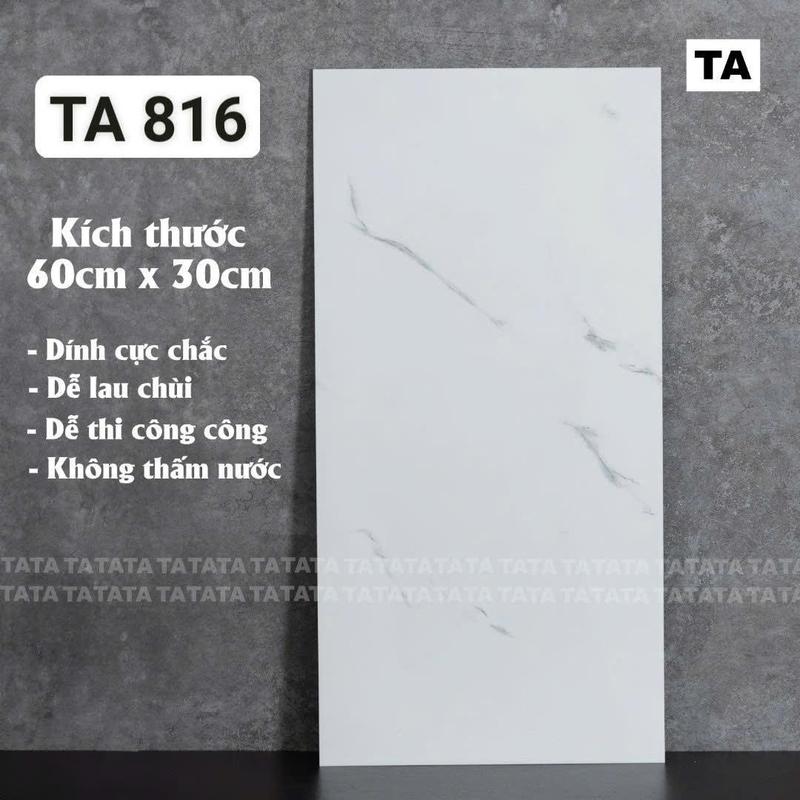 (TẶNG KEO)BỘ 100 - tấm miếng dán tường phủ nhựa PVC 3D kích tấc 60x30cm tráng nhôm mặt sau xốp dán ốp tường pvc