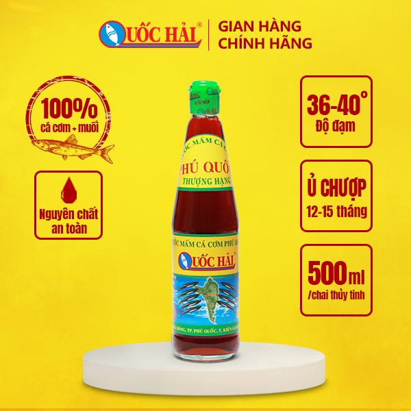 Nước Mắm Truyền Thống Phú Quốc Quốc Hải Thượng Hạng 500ml