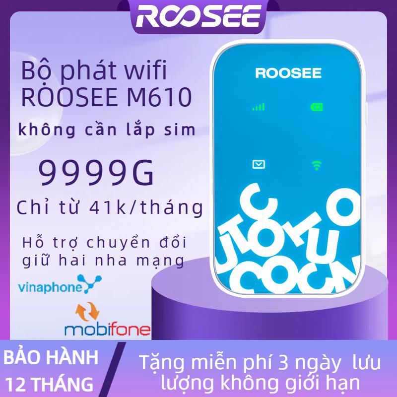 Bộ phát wifi ROOSEE M610 -wifi di động không cần lắp sim hai mạng chuyển đổi wifi 4G