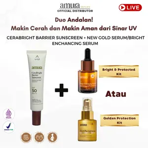 [LIVE] Amura - 2PCS Sunscreen SPF 50 PA+++ & Serum | CeraBright Barrier Sunscreen + Bright Enhancing Serum + Vibrant Plus Gold Serum