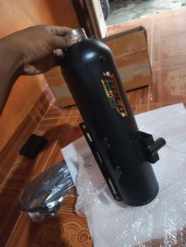 Product Review of Knalpot Standar Racing Original GOLD EXHAUST Full Aksesoris Tameng Air Blade Gen 2 Bass Adem untuk Motor Vario, Beat, Nmax, Aerox, PCX Motorcycle Motorcycle shijiro Kamera from d**9 0