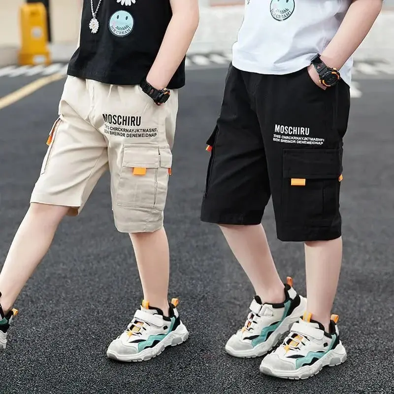 Celana Pendek Cargo Anak Laki-Laki Usia 4-12 Tahun Model Mochiru Fashion