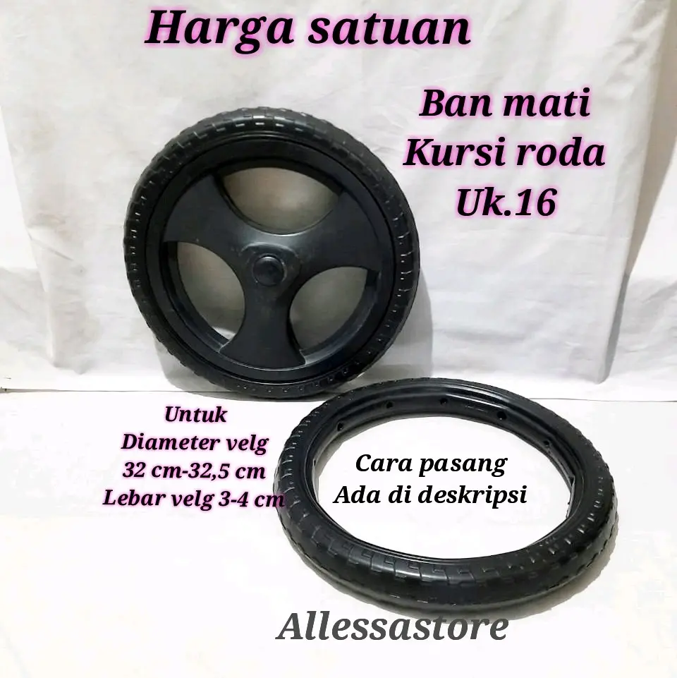 ban mati kursi roda ukuran 16 universal