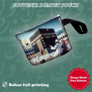 20 pcs (1kodi) SOUVENIR POUCH/DOMPET HAJI SOUVENIR OLEH OLEH HAJI UMROH elegant