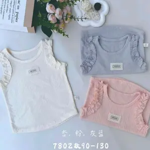 Koleksi Musim Semi  Kids Gaun Berwarna-warni dengan Pilihan Warna Elegan dan Desain Ruffle yang Trendy