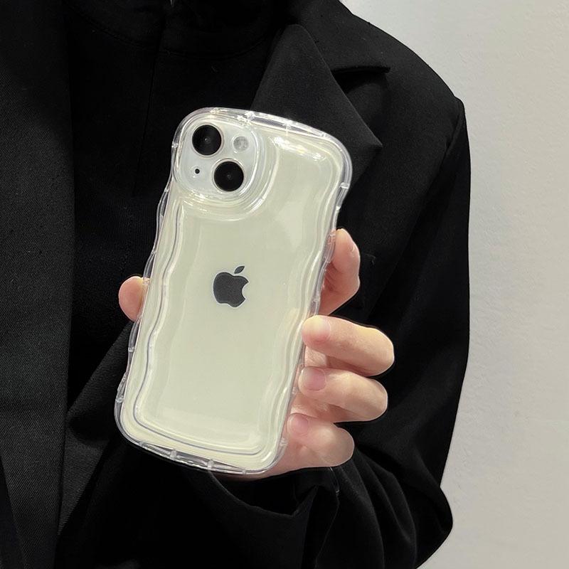 Ốp lưng hình sóng bầu dục phù hợp với iPhone 13 Pro Max, 16, 17 và các mẫu 14,…
