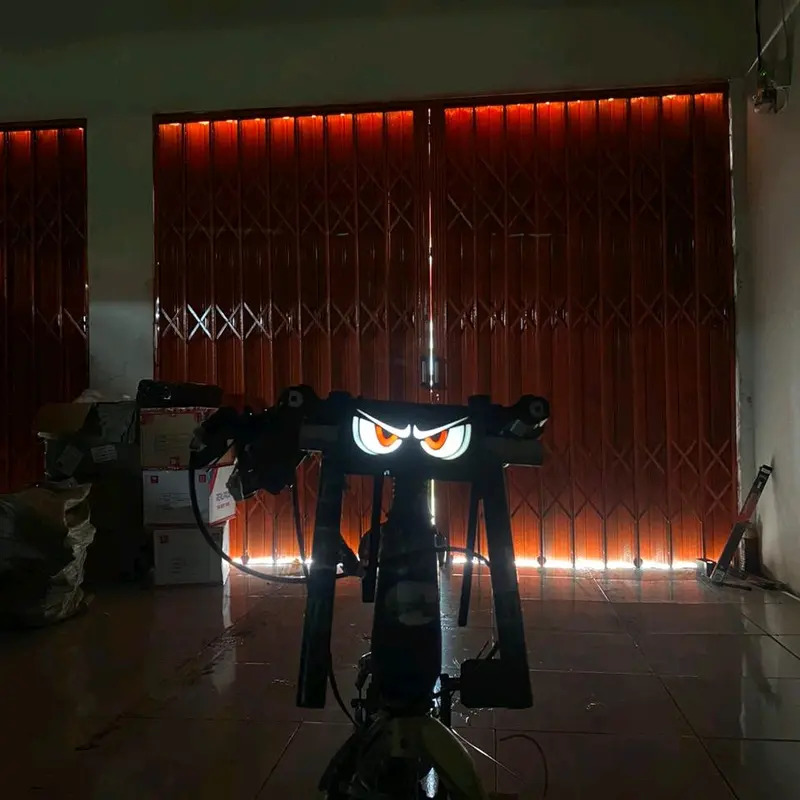 Lampu Variasi Sepeda Mata dengan 7 Mode Warna, Baterai Tanam, dan Garansi 1 Bulan aksesoris sepeda bmx Outdoor Stang 3
