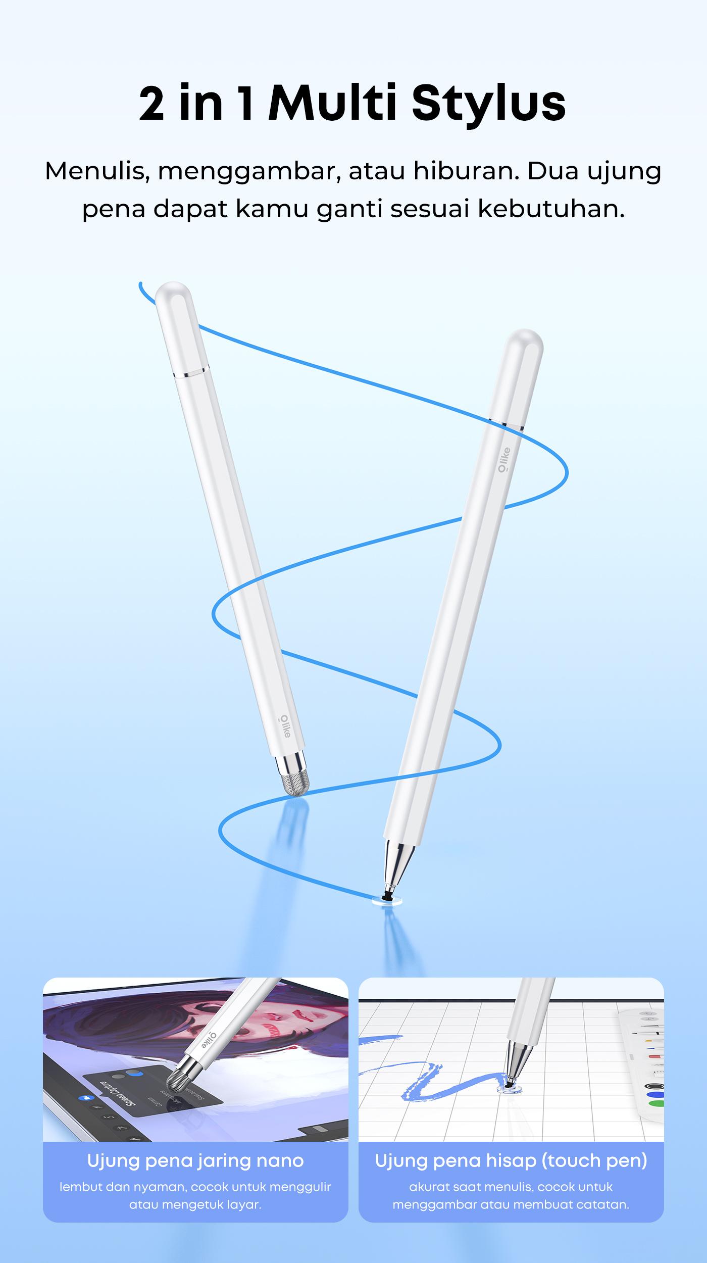 Olike Stylus Pen PN2 Universal Stylus Pensil 2 in 1 Multi Mode Magnetic Adsorption No delay Olike Stylus Pen PN2 Universal Stylus Pensil 2 in 1 Multi Mode Magnetic Adsorption No delay