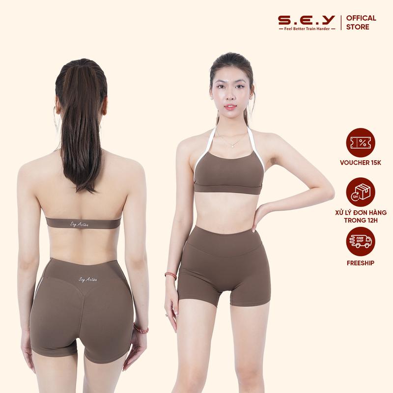 Bộ đồ tập Sport Gym Nữ SEY TWO TONE chất liệu thun lạnh cao cấp mỏng mát mềm mịn
