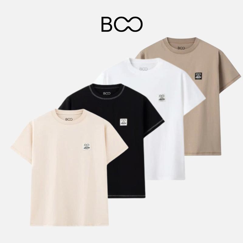 Áo Thun BOO Unisex Nam Nữ Form Regular Đính Patch Logo Essential Chất Liệu…