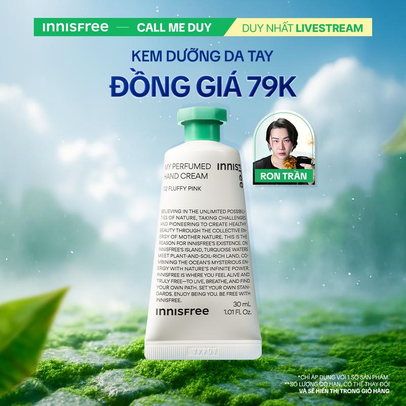 [INNISFREE x BABY FACE] Kem dưỡng da tay INNISFREE My Perfumed Hand Cream 30mL