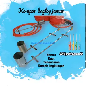Berkah Mandiri Kompor Baglog Jamur Hemat Kuat Tahan Lama Ramah Lingkungan Beli 5 Gratis 1 Pemantik