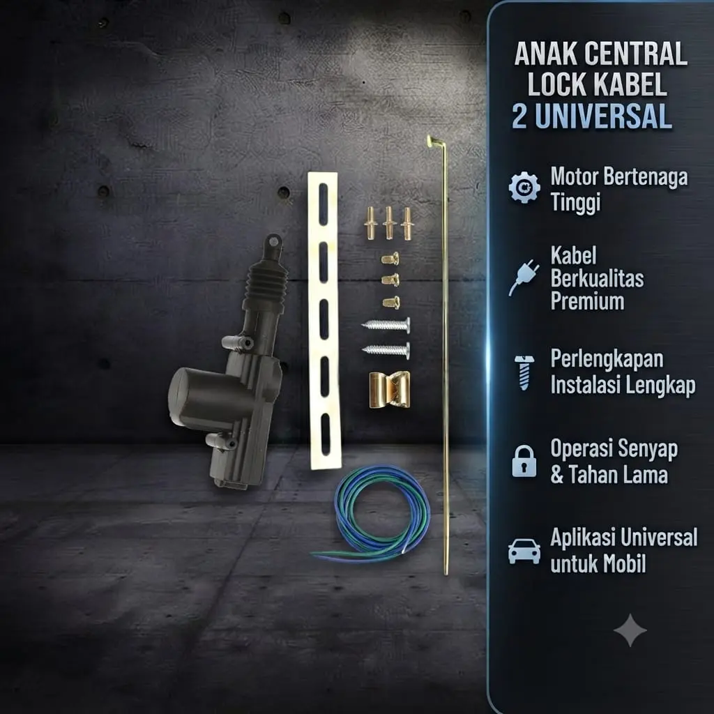Anak Central Lock Mobil Single Kabel 2 Sentral Lock Mobil SATUAN