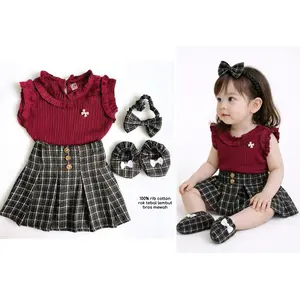 VELVET RIBBON JUMPER SUIT Jumpsuit Baju Pakaian Anak Cewe Lucu Murah Terlaris Cod Babee Baby Shop stelly nirina miiko alice brielle alexa zippie clown mommy dalmi