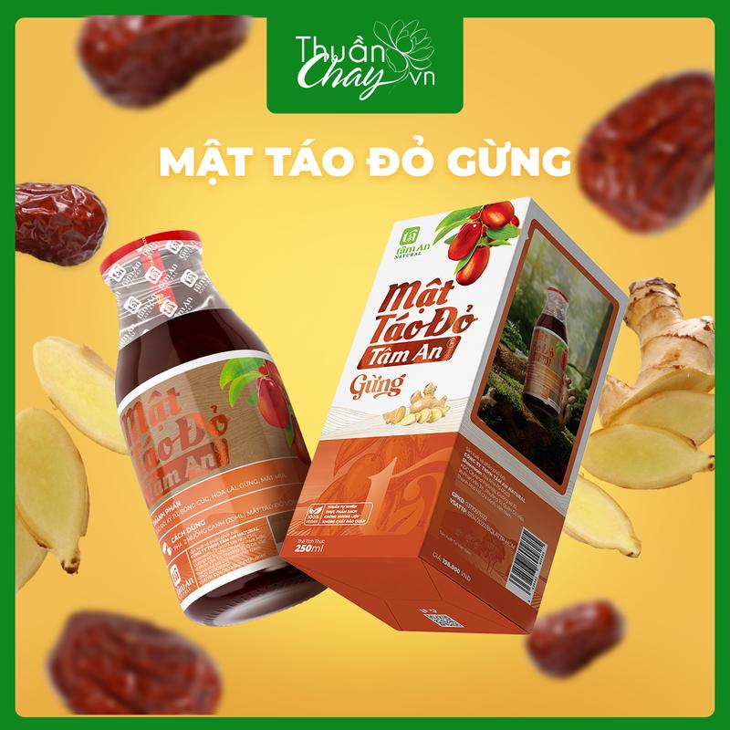  Mật Táo Đỏ Tâm An Gừng Giải Hàn 250ml Tự Nhiên 