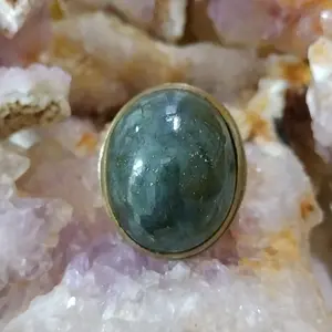 cincin rings batu bacan elektric badar perak