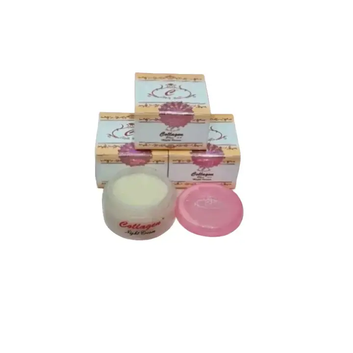 3 pcs-cream collagen malam/ecer collagen night