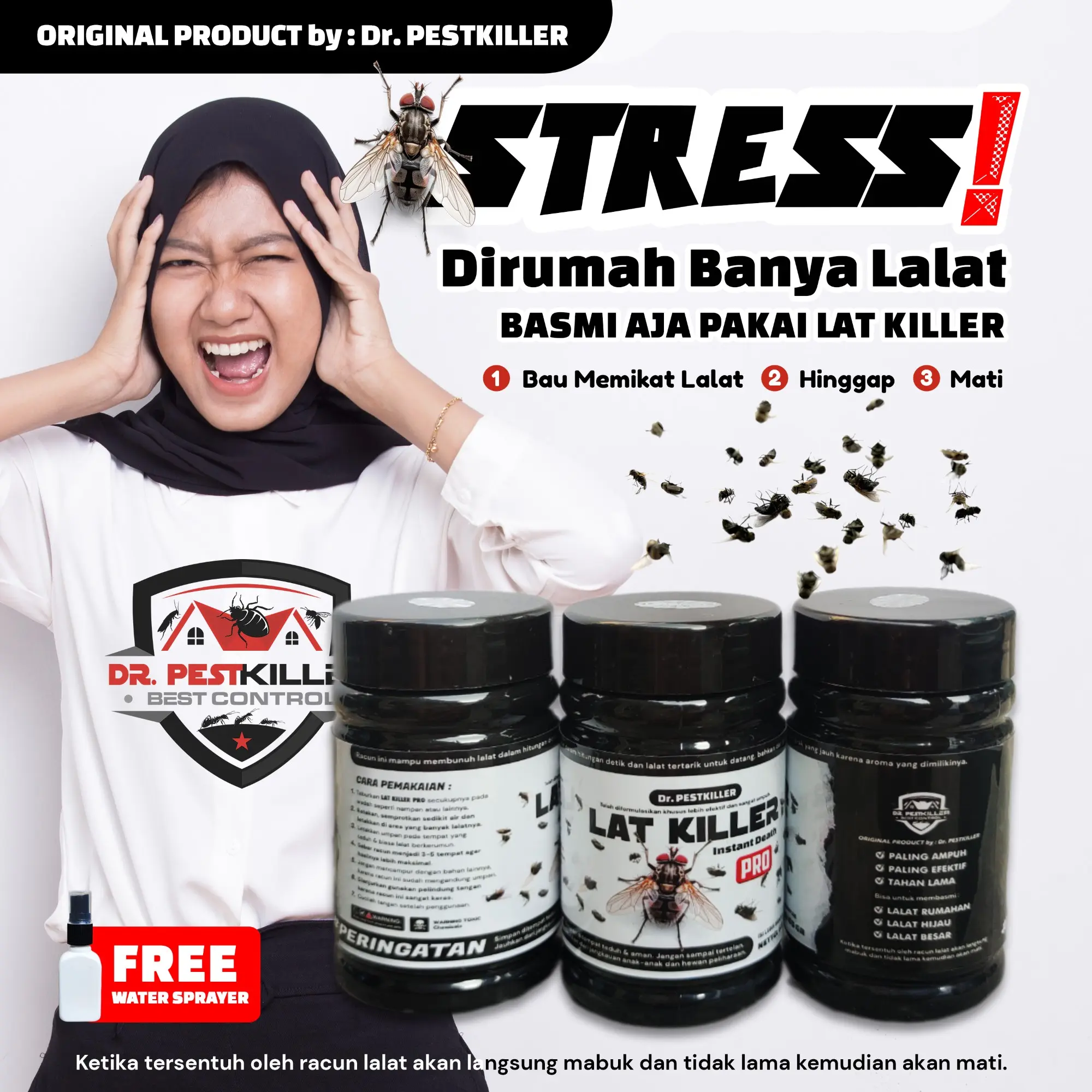 Racun Lalat Super Ampuh (LAT KILLER PRO) Dijamin Langsung Mati Ditempat !!