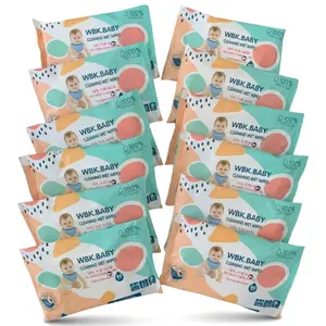 WBK.BABY Tisu Basah Bayi 5 pcs - 80 Series Tissue Praktis untuk Kebutuhan Harian Anda Wipes 100% Pure Cotton Wipes