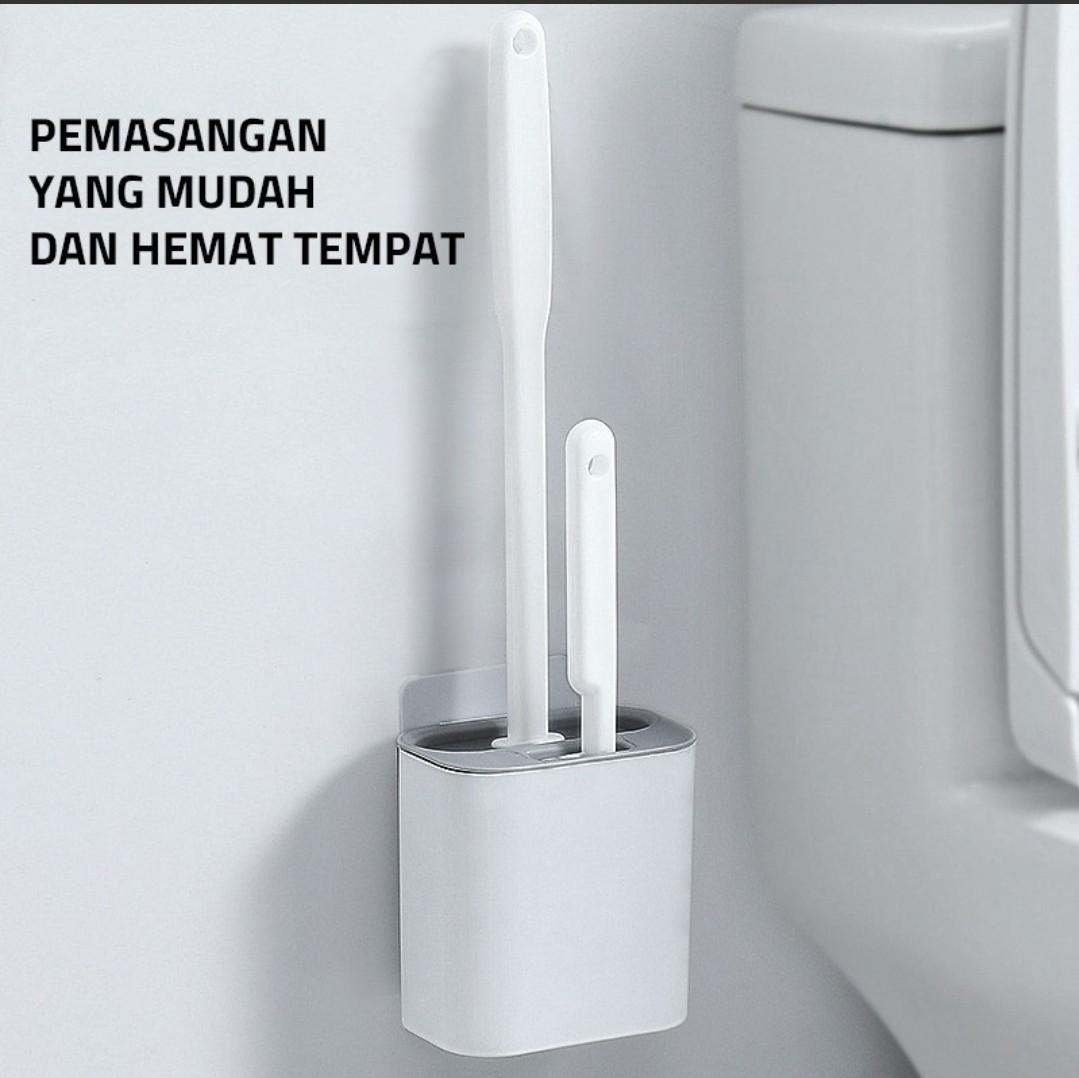 Sikat Toilet 2 in 1 Kepala datar