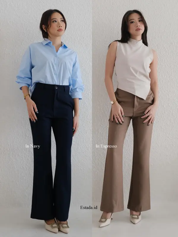 TOOMI PANTS / CELANA PANJANG HIGHWAIST / CELANA CUTBRAY HIGHWAIST / CELANA WANITA 3