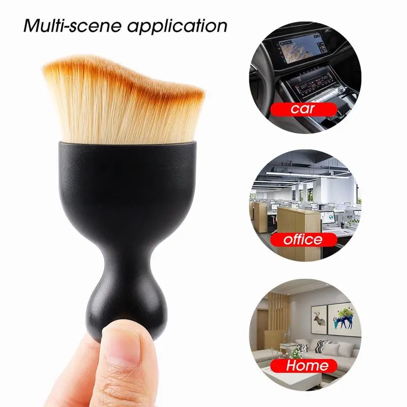 Multipurpose cleaning brush for air vents, cars, dusting, interiors, homes, and office cleaning.
