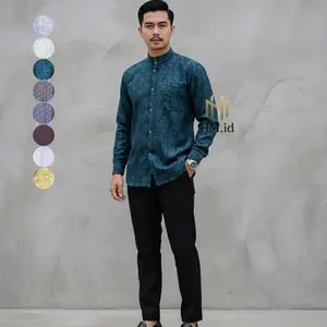 HM.id - kemeja koko Jaguar - kemko Sultan Jaguar Songket pria dewasa terbaru kekinian casual elegan lengan panjang kancing premium import Motif jaguar Baju Muslim Katun Atasan Batik Hitam Keren mewah.