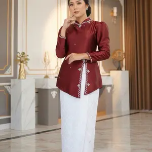 Baruu!! clara kurung melayu satu set dengan rok songket