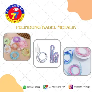 PELINDUNG KABEL METALIK UNTUK SEMUA JENIS KABEL ANDROID DAN IPHONE Cable